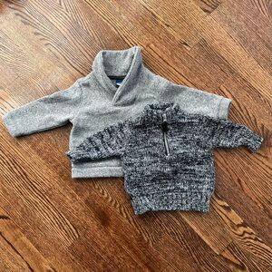 Pair of 6-12 month cozy sweaters